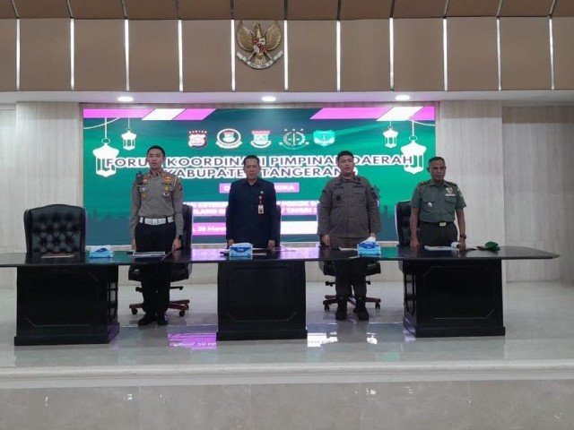 Danramil 04/Cikupa Hadiri Rapat Forkopimda