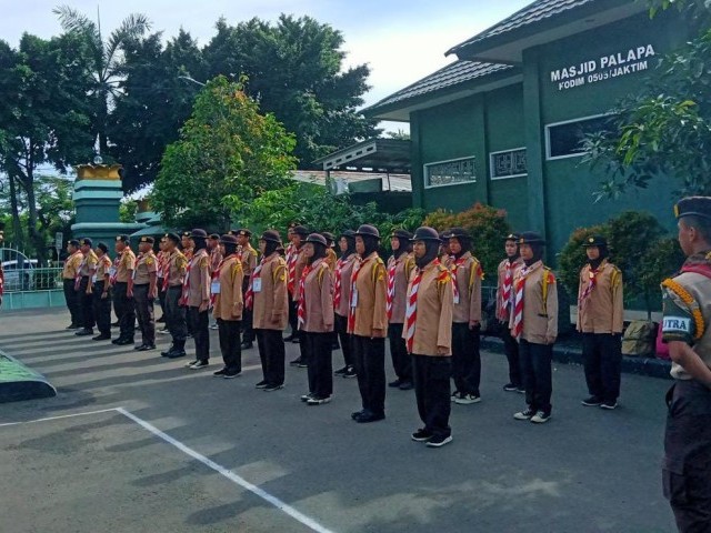 Mantapkan Kemampuan Pramuka Saka Wira Kartika, Kodim 0505/JT Gelar Latihan