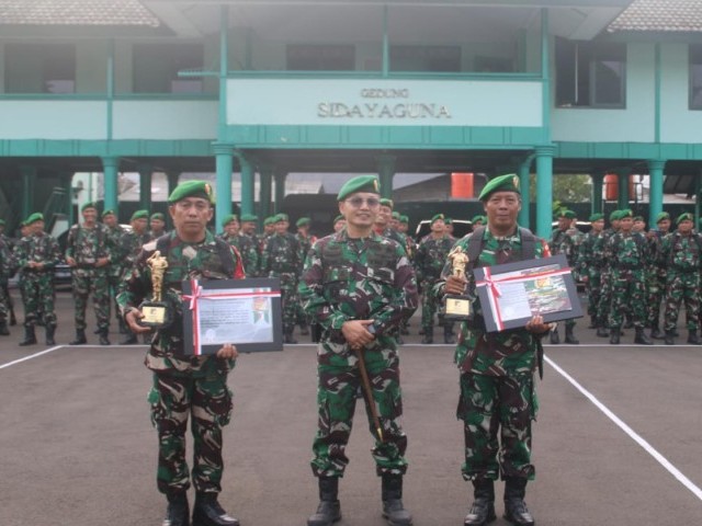 Dinilai Berprestasi, Dua Babinsa Diganjar Penghargaan oleh Dandim 0506/Tgr