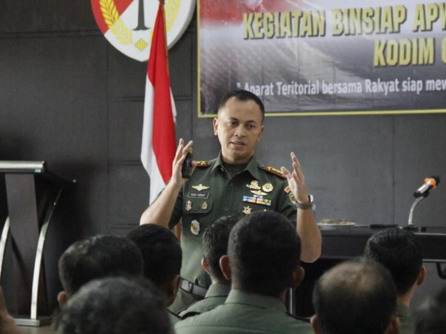 Dandim Dorong Anggota Untuk Produktifkan Lahan Terbatas Menjadi Ladang Ketahanan Pangan