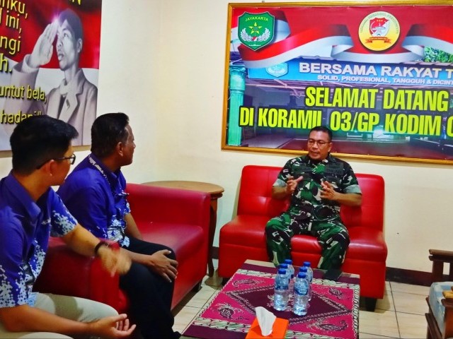 Danramil 03/Grogol Petamburan Menerima Audiensi Comdev TFI Universitas Binus