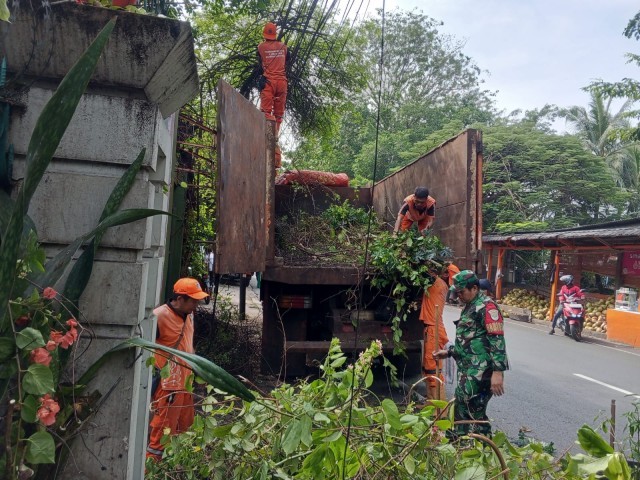 Lingkungan Bersih, Babinsa Kayu Putih Bersama PPSU Kerja Bakti