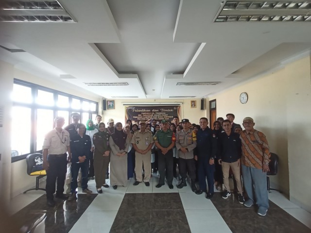 Babinsa Serma Wakdinator Hadiri Kegiatan Pelantikan Pantarlih Pilkada 2024