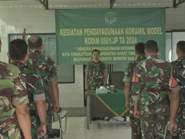 Kodim 0501/JP Laksanakan Kegiatan Pendayagunaan Koramil Model TA 2024