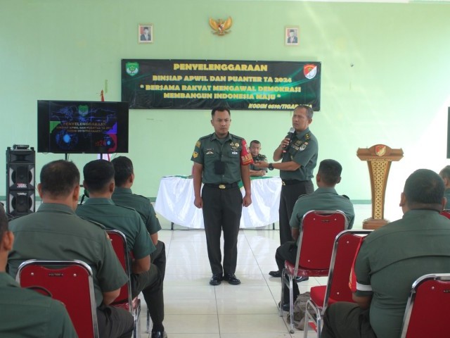 Kodim 0510/Tigaraksa Gelar Kegiatan Binsiap Apwil dan Puanter TA 2024