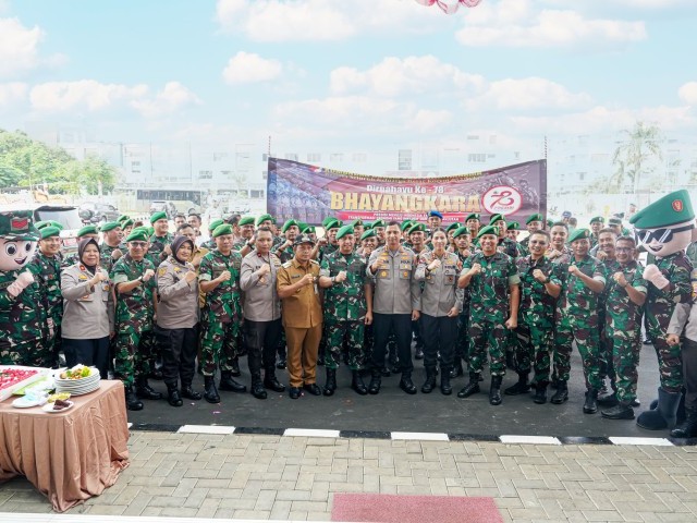 Danrem 052/Wkr Geruduk Polres Metro Kota Tangerang