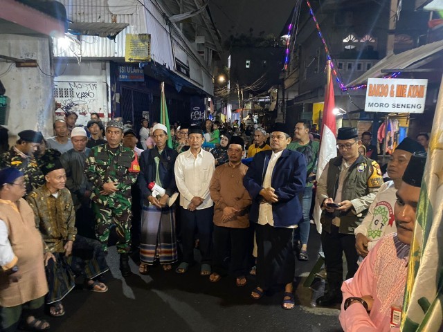 Babinsa Koramil 05/Tanah Abang Monitoring Peringatan Tahun Baru Islam 1 Muharram 1446 H 