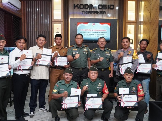 Dandim 0510/Tigaraksa Terus Gencarkan Apresiasi kepada Babinsa dan Mitra Terbaik