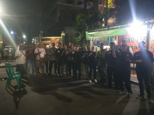 Cipta Kondisi, Tiga Pilar Kecamatan Tamansari Gelar Apel dan Patroli Gabungan