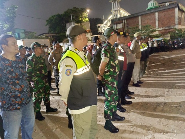 Apel Cipkon dan Patroli oleh Koramil Jatinegara Bersama Forkopimcam Empat Pilar