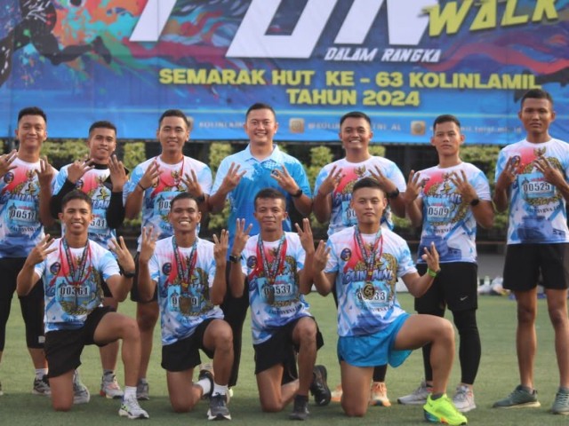 Batalyon Arhanud 6/BAY Ikut Berpatisipasi Dalam Rangka HUT Ke 63 Kolinlamil