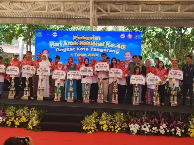 Plh Kasdim 0506/Tangerang Dampingi Pj. Hadiri Peringatan Anak Nasional Ke-40