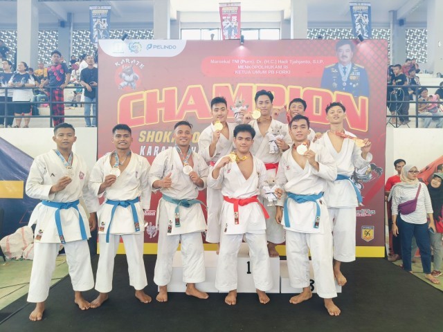Prajurit Yonif 201/JY Kodam Jaya/Jayakarta Borong Medali Kejuaraan Karate
