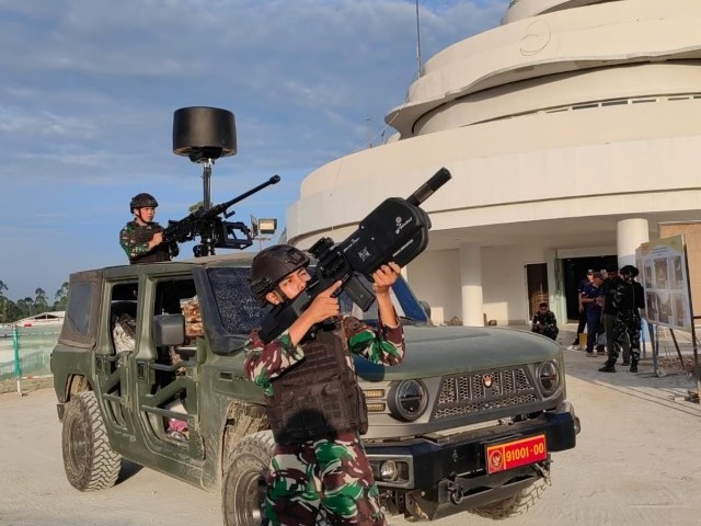 Batalyon Arhanud 6/BAY Laksanakan Pengamanan Anti Drone di Ibu Kota Nusantara (IKN)