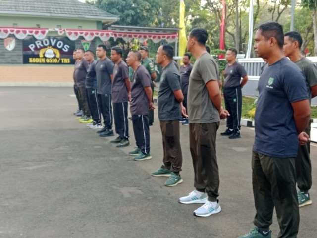 Pasi Pers Kodim 0510/Tigaraksa Ingatkan Anggota Untuk Rajin Berolahraga