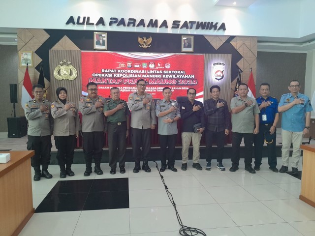 Wadanramil 06/Tigaraksa Hadiri Rakor Lintas Sektoral Operasi Mantap Praja Maung 2024