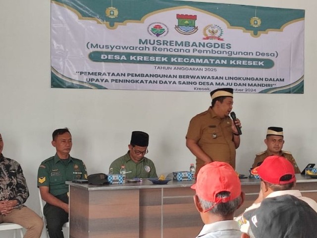 Babinsa Koramil 07/Kresek Hadiri Musrenbang Tingkat Desa