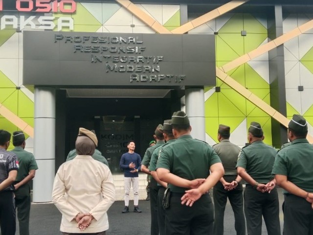 Pasi Intel Kodim 0510/Tigaraksa Sampaikan Beberapa Pesan Saat Apel Pagi