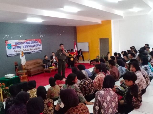 Danramil Pamulang Ajak Pelajar Pahami Wawasan Kebangsaan