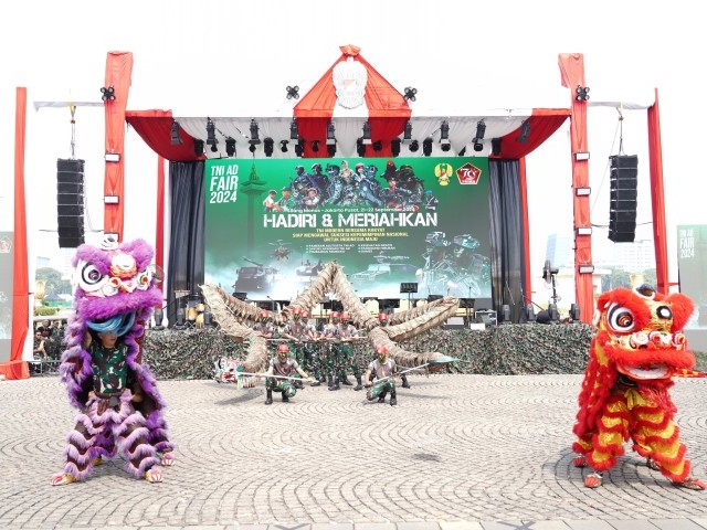Prajurit Batalyon Arhanud 6/BAY Ikut Berpatisipasi Dalam Pameran TNI AD 