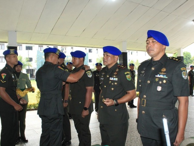 Danpomdam Jaya Pimpin Acara Serah Terima Jabatan Dandenpom Jaya/1 dan Jaya/2