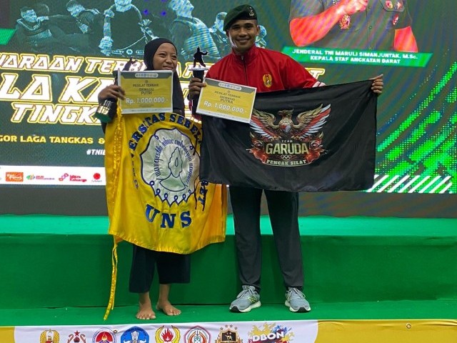 Prajurit Tajimalela Menjadi Atlet Terbaik Dalam Kejuaraan Pencak Silat Piala Kasad-2 Tahun 2024