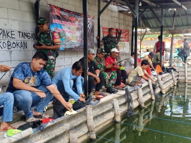 Koramil 01/Jatinegara Gelar Lomba Mancing Mania
