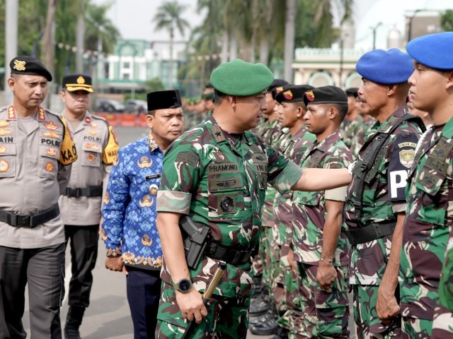 Danrem 052/Wkr pimpin Apel Gelar Pasukan Pilkada Serentak Provinsi Banten Tahun 2024