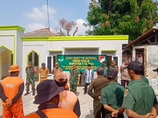 Karya Bakti TNI Satkowil Kodim 0503/JB Semester II TA. 2024