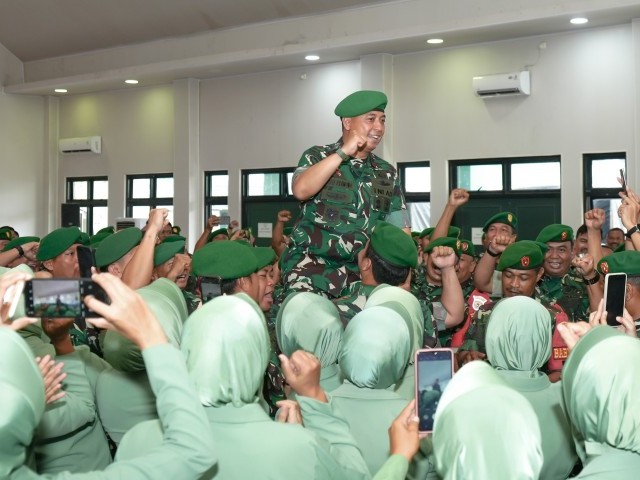 Antusias dan Penuh Sukacita Warnai Kunjungan Kerja Danrem 052/Wkr ke Kodim 0506/Tangerang