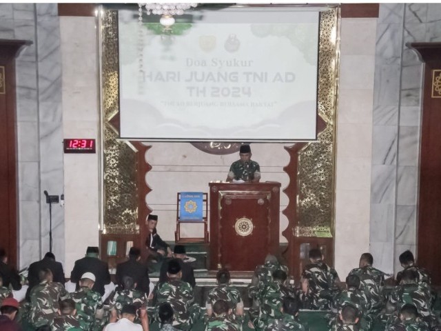 Kodam Jaya Menggelar Doa Bersama dalam Rangka Hari Juang Kartika 