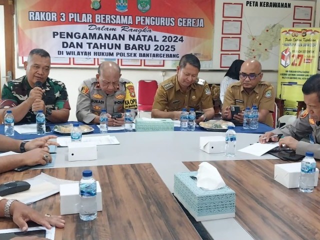 Ciptakan Kondisi Aman dan Kondusif, Koramil 05/Bantargebang Ikuti Rapat Koordinasi Pengamanan Jelang Natal dan Tahun Baru