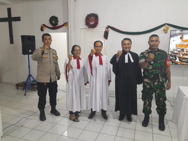 Pengamanan Maksimal Kodim 0510/Tigaraksa Natal 2024 di Gereja Tangerang