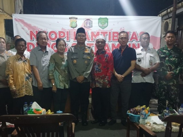 Pgs Danramil 01/Tamansari Hadiri Ngopi Kamtibmas Polres Metro Jakbar