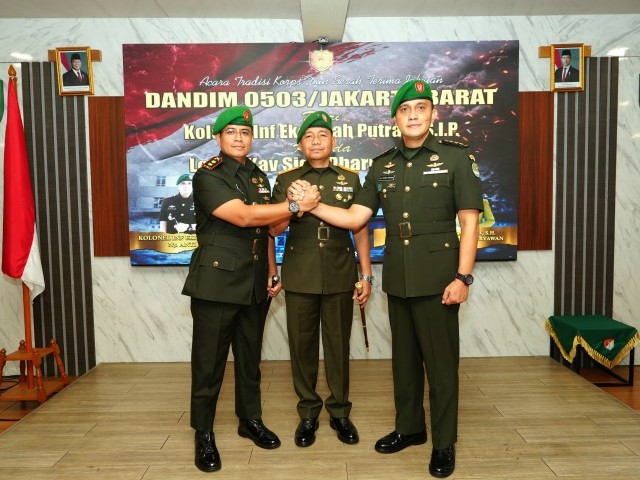Danrem 052/Wkr Pimpin Serah Terima Jabatan Dandim 0503/Jakarta Barat