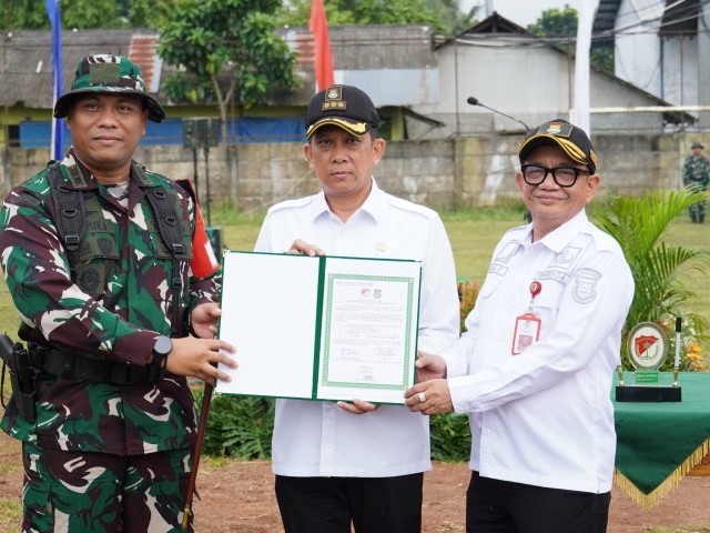 Membangun Bersama Rakyat : Dandim 0510/Trs dan Pj Bupati Tangerang Buka TMMD ke-123 di Bantar Panjang