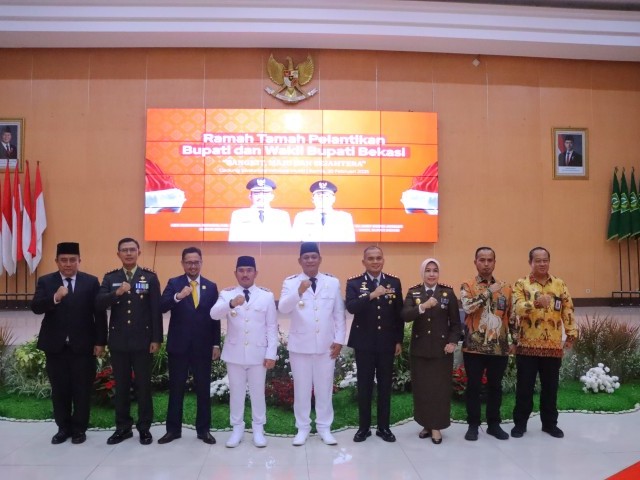 Dandim 0509/Kab.Bekasi Hadiri Pelantikan Bupati dan Wakil Bupati Bekasi 2025 - 2030