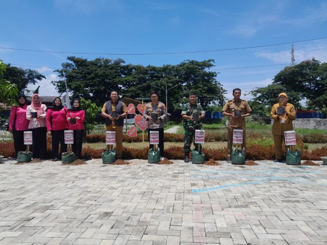 Danramil 01/Teluknaga Hadiri Launching Penguatan Program Ketahanan Pangan 
