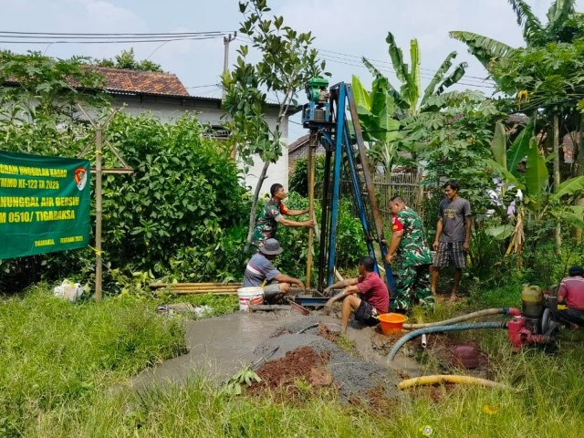 Program TMMD Ke-123 Kodim 0510/Tigaraksa : Infrastruktur Oke, Air Bersih Juga Siap!
