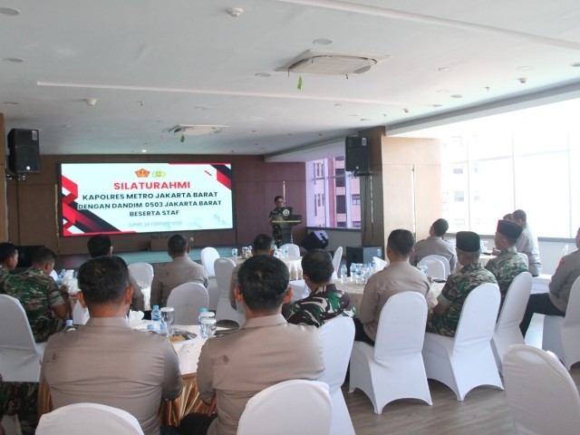 Pererat Sinergitas, Dandim 0503/JB Sambangi Polres Metro Jakarta Barat
