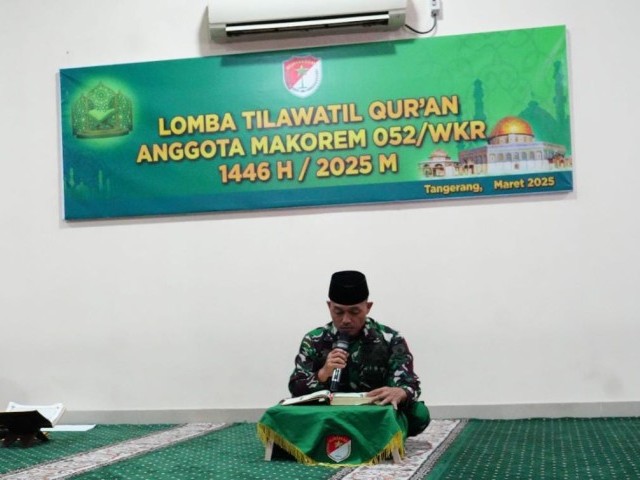 Meriahkan Ramadan 1446 H, Korem 052/Wkr Gelar Lomba Tilawatil Qur'an