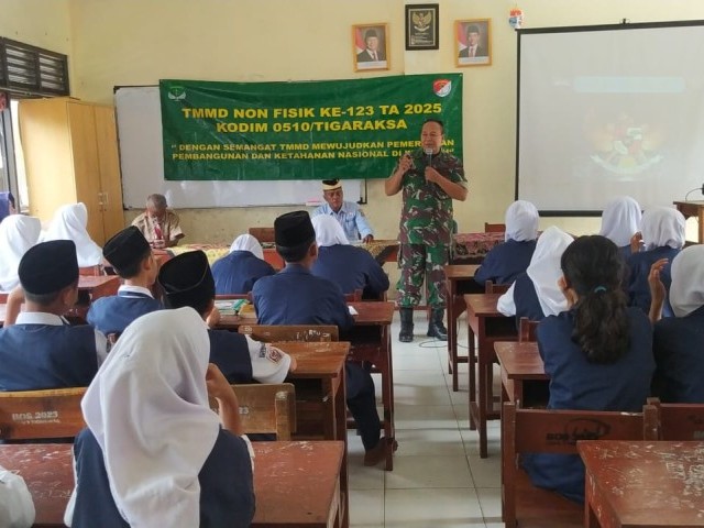 Kerukunan Antar Umat Beragama Jadi Materi Non Fisik TMMD 123 Tigaraksa 