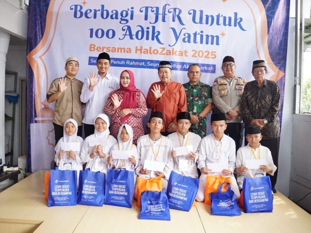 Kolaborasi Danramil 03/Pasar Rebo, Ciracas Dengan Halo Zakat Santuni Anak Yatim Piatu