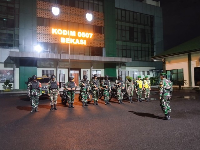 Kodim 0507/Bekasi Gelar Patroli Keamanan Cipta Kondisi di Wilayah