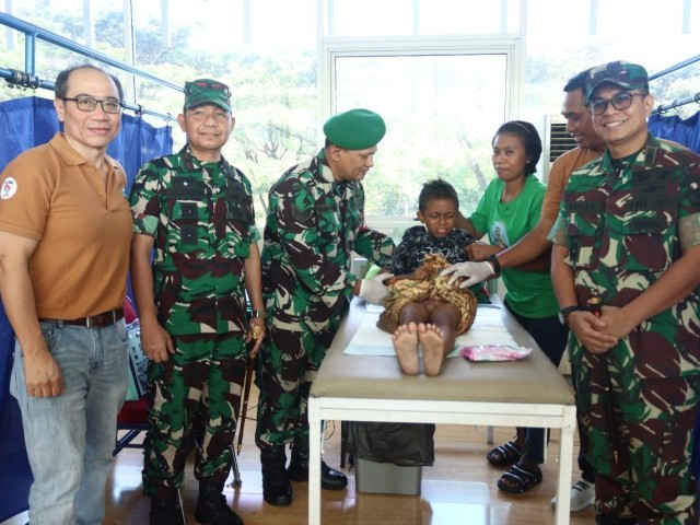 Korem 052/Wkr Wujudkan Senyum Sehat Anak-Anak Warga Kapuk, Cengkareng