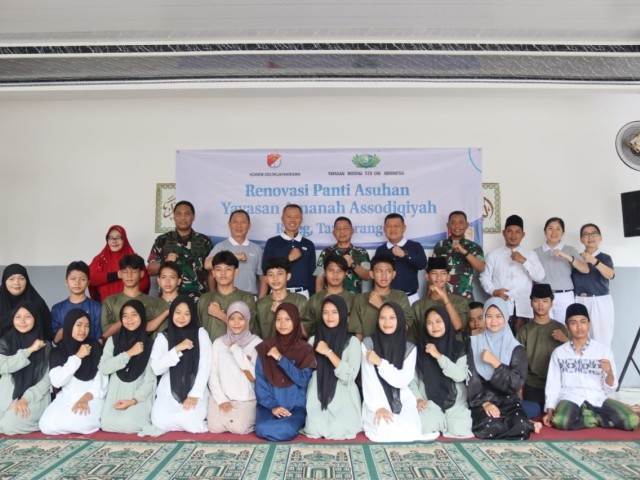Korem 052/Wkr dan Yayasan Buddha Tzu Chi Bersinergi Kick Off Renovasi Panti Asuhan Yayasan Amanah Assodiqiyah