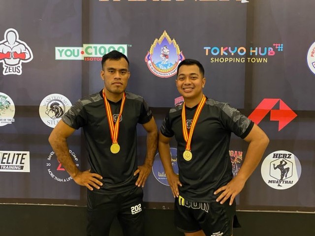 Raih 2 medali emas, Prajurit Yonif 202/Tajimalela dikejuaraan Muaythai Sparring Partner Road To Rangsit International Stadium Thailand Tahun 2025