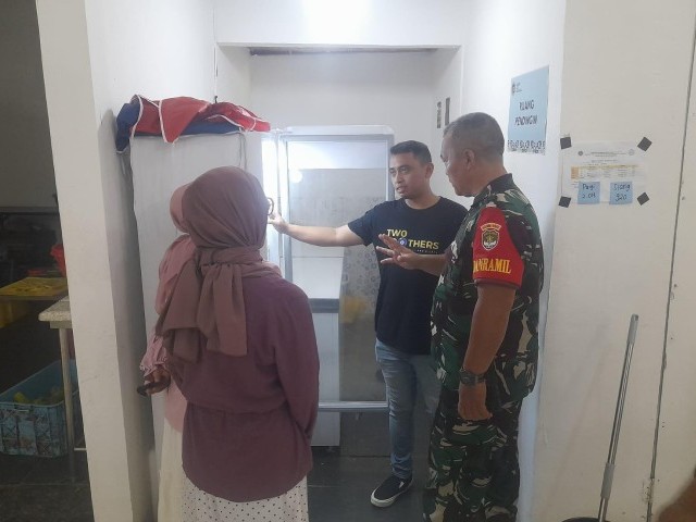 Danramil 05/Bantargebang Kunjungi Dapur Sehat MBG Mustikasari Dukung Program Pemerintah