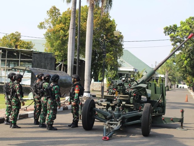 Batalyon Arhanud 6/BAY Gelar Latihan Taktis Tingkat Satuan Berkembang