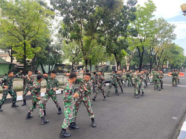 Batalyon Arhanud 6/BAY Gelar Latihan BDT, Lintas Medan dan Lempika